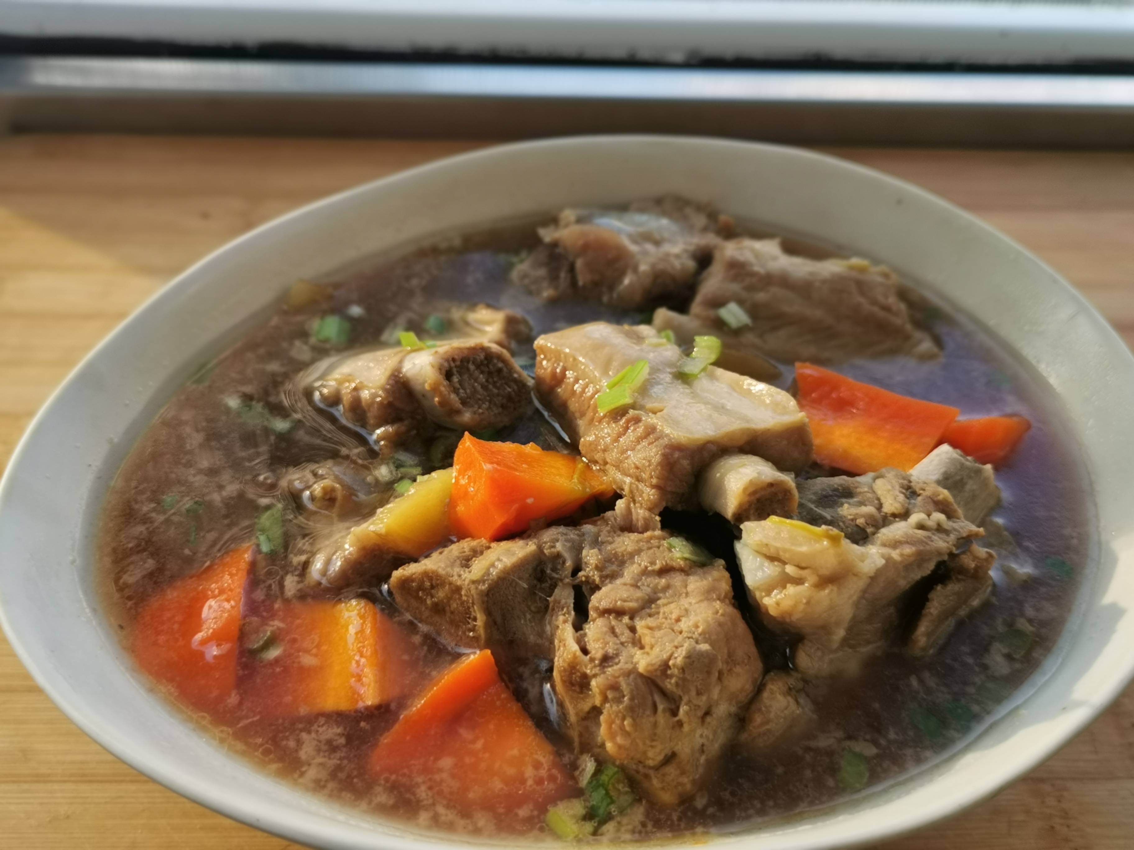 Radish Pork Ribs Soup recipe