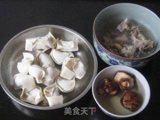 Mushroom Ribs Soup Wonton recipe