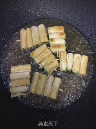 Bean Curd Asparagus Roll recipe