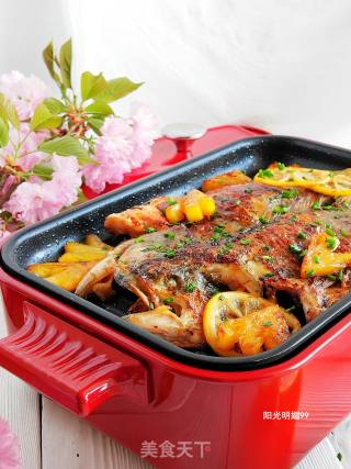 Grilled Sea Bass with Pineapple recipe