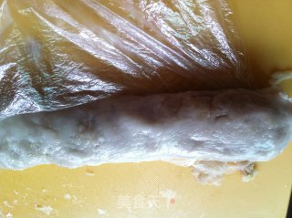 Delicious Meat Floss Sweet Potato Cake recipe