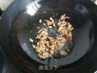 Fried Pork with Beans recipe