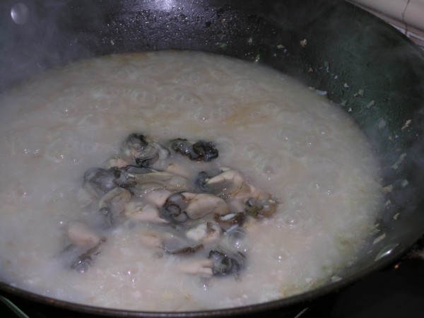 Fresh Oyster Congee recipe