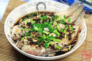 Steamed Horsehead Fish with Black Bean Sauce recipe