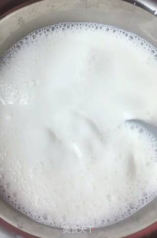 Double Skin Milk with Mango Flesh recipe