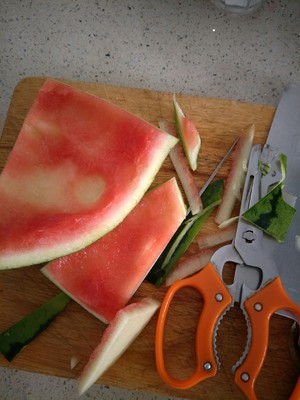 Watermelon Rind on A Plate (my Creative Small Plate) recipe