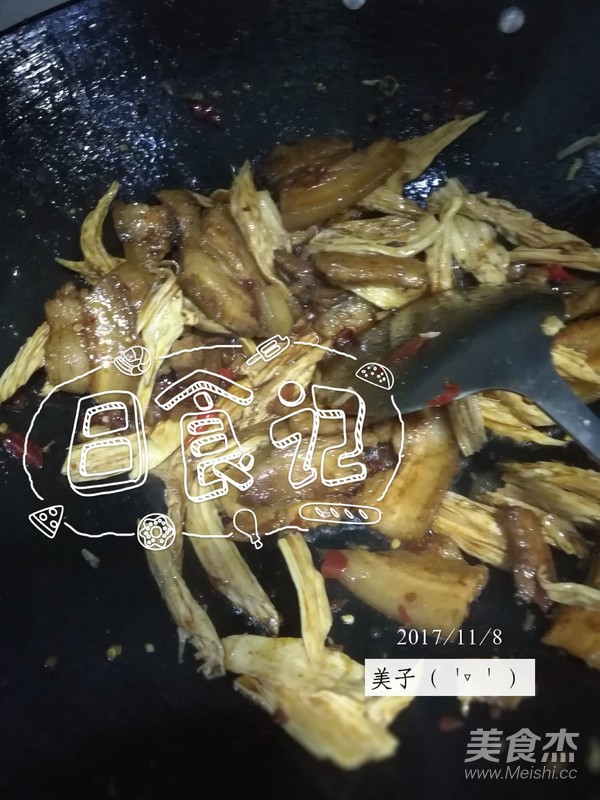 Stir-fried Yuba with Twice-cooked Pork recipe