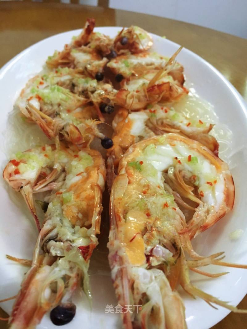 Steamed Shrimp with Garlic Vermicelli recipe