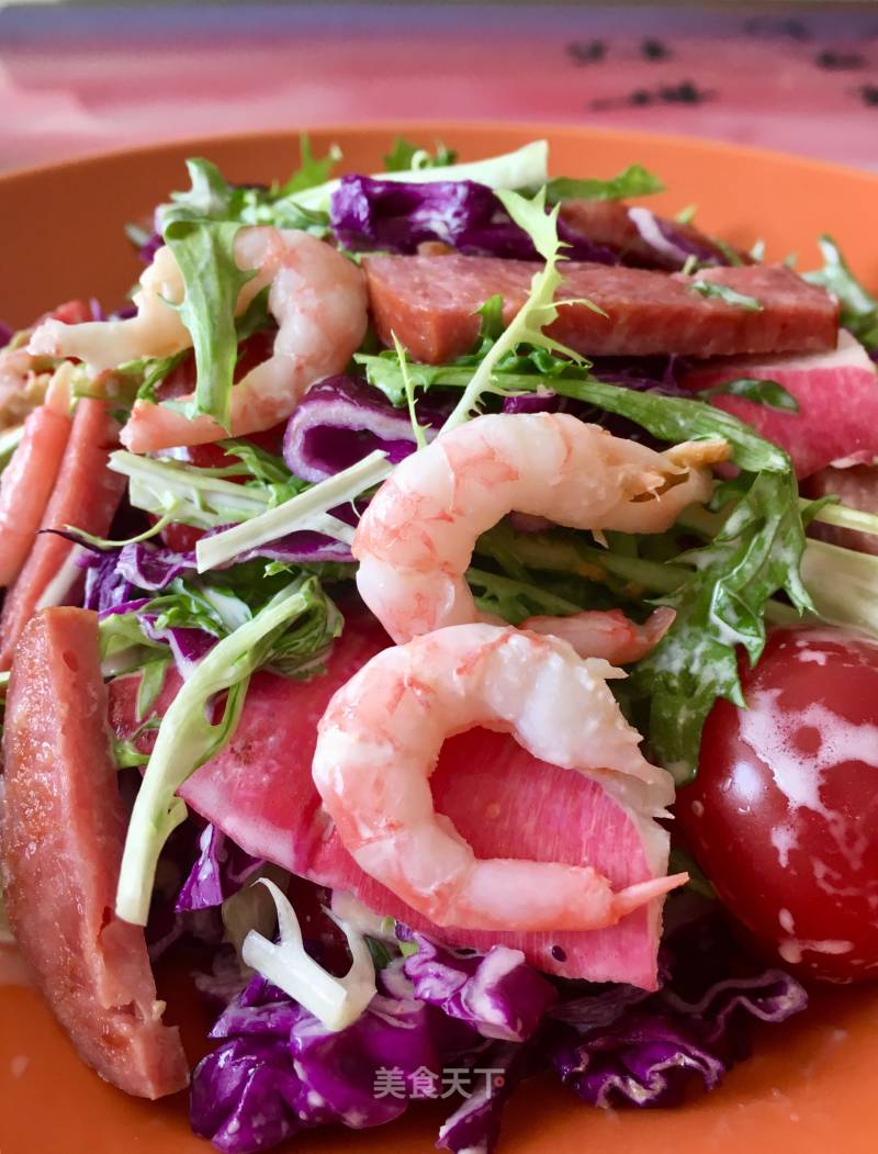 Ham and Sweet Shrimp Salad recipe