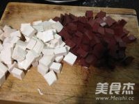 Pork Blood Tofu Soup with Oyster Sauce recipe