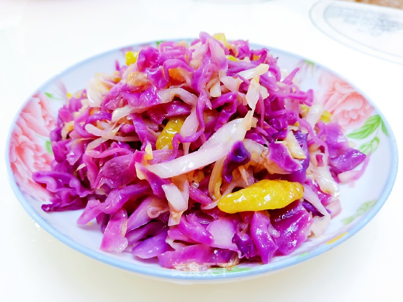 Sour and Spicy Purple White Cabbage recipe