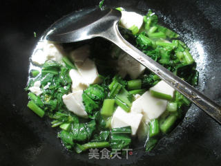 #trust of The Beauty#boiled Tofu with Rapeseed recipe