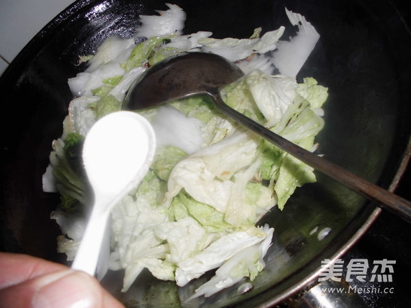 Braised Cabbage with Oil Stalks recipe