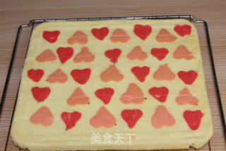 Painted Love Cake Roll-tanabata, A Gift for Lovers and Children! recipe