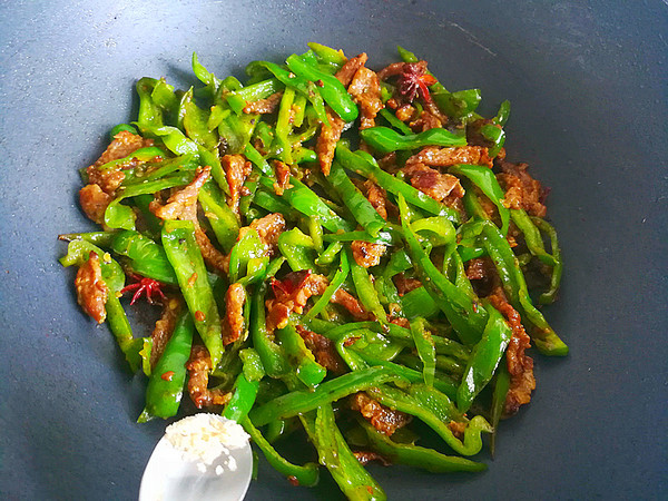 Green Pepper Shredded Beef recipe