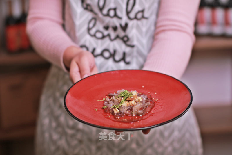 Vinegar Soaked Jellyfish Head-the Sour and Crispy Taste is Too Delicious