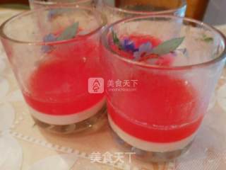 Watermelon Milk Pudding recipe