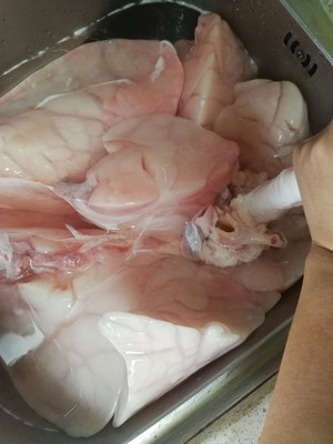 How to Wash Pig Lungs/heart Lungs recipe