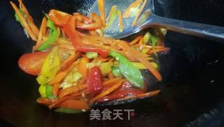 Sweet and Sour Vegetable Shreds recipe