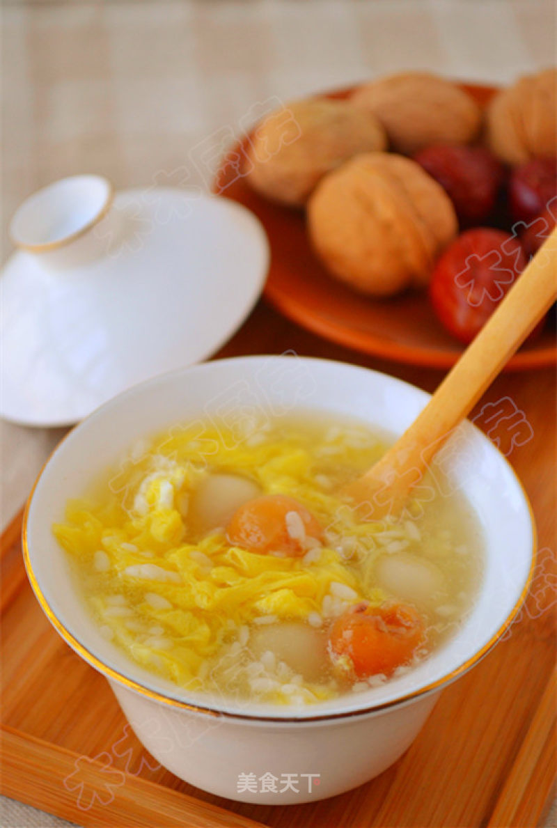 Sweet Wine Longan and Eggs recipe