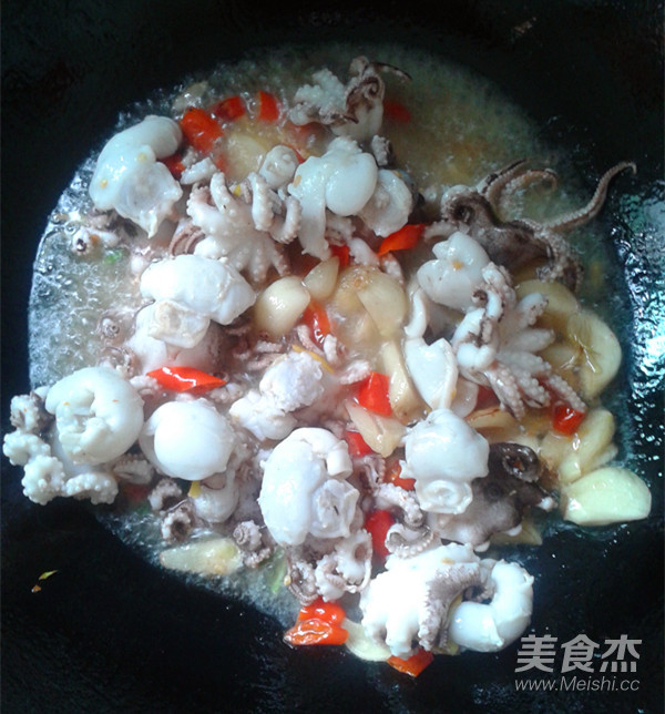 Spicy Fried Octopus recipe