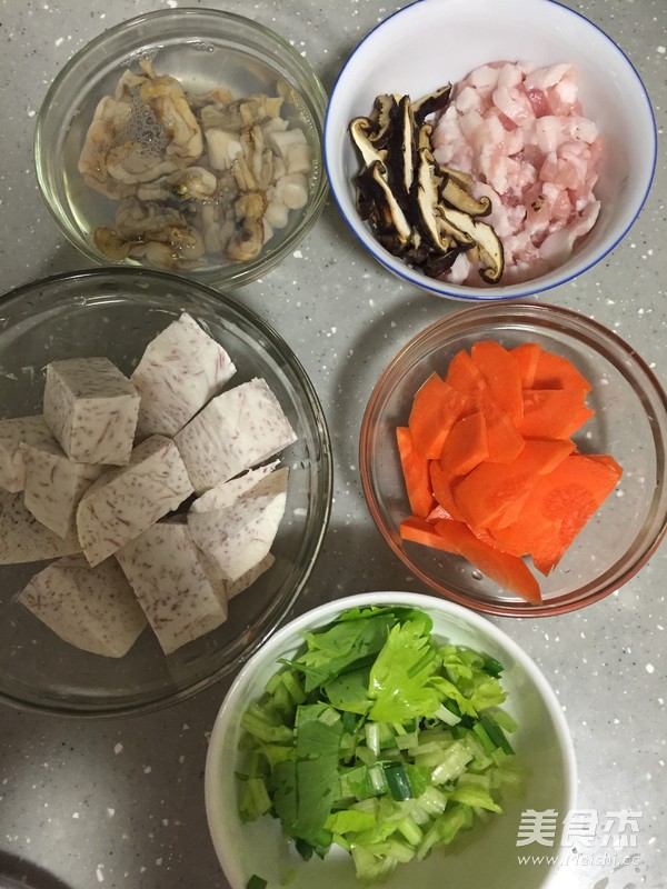 Seafood Dried Taro Porridge recipe