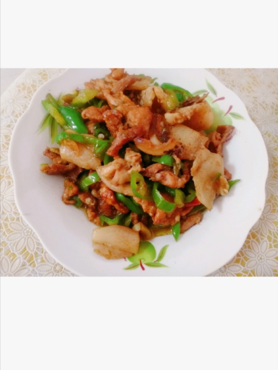 Stir-fried Pork with Green Peppers recipe