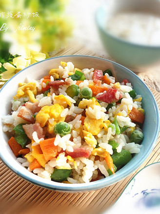 Fried Rice with Bacon and Vegetable Egg