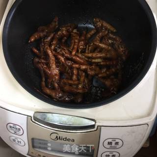 Super Easy Rice Cooker Braised Chicken Feet recipe