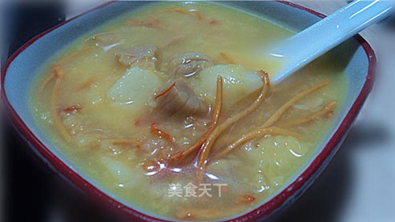 Jiang Yazhu and Cordyceps Flower Porridge recipe