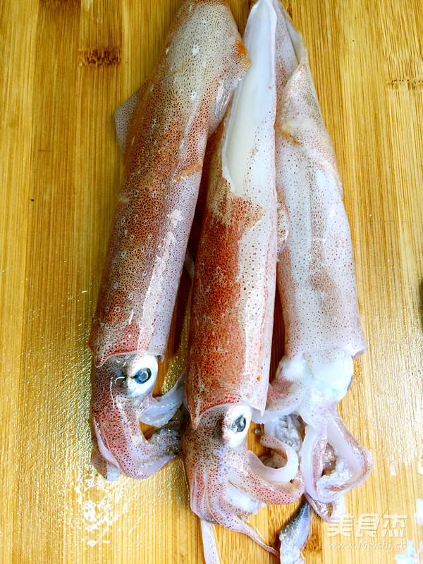 Steamed Squid recipe