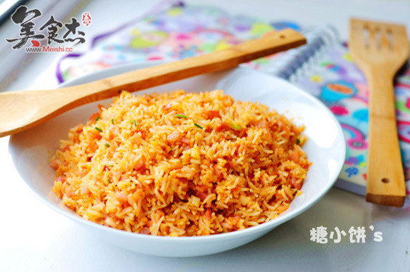 Garlic and Red Oil Fried Rice recipe