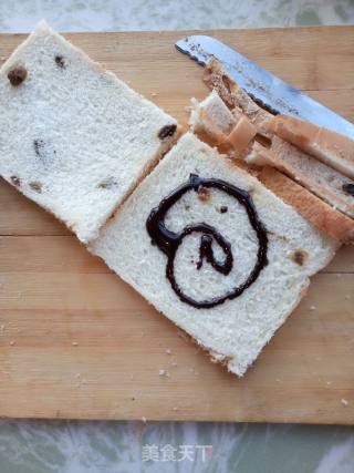 Bento Chocolate Sandwich Toast Egg Burger recipe