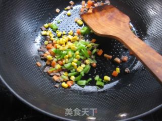 Corn Beef Fried Rice recipe