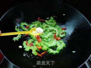 Vegetarian Fried Bitter Gourd recipe