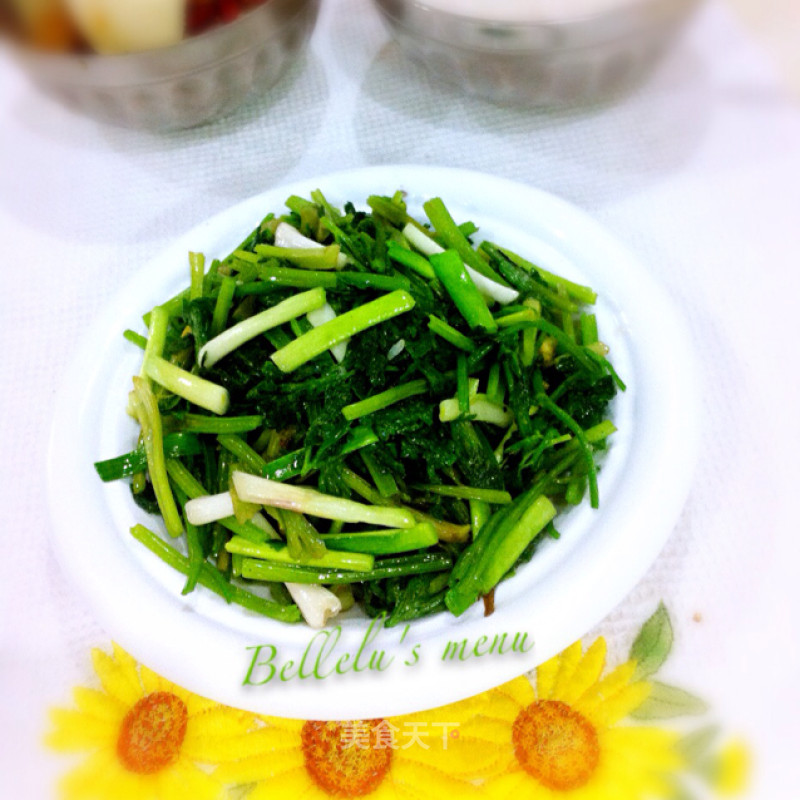 Celery Sprouts Fried Garlic Sprouts recipe