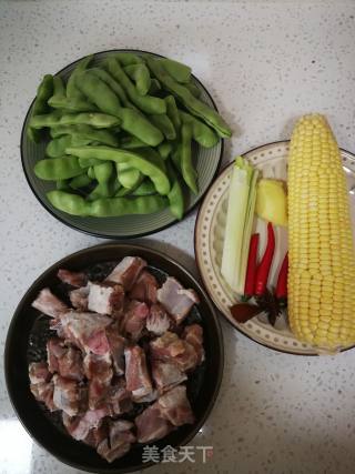 Ribs and Corn Stew with Beans recipe