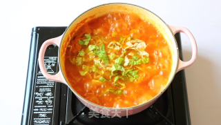 Hongguo Family Recipe of Knot Soup with Tomato Sauce recipe