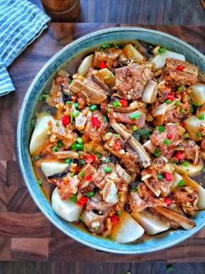 Home Cooking ㊙️‼ ️ Steamed Taro with Pork Ribs in Black Bean Sauce recipe