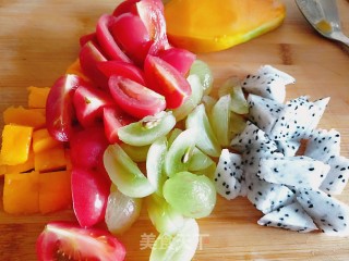 Taro Balls Fruit Fish recipe