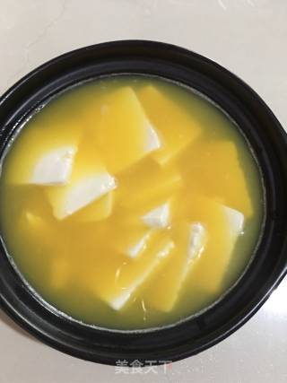 Steamed Tofu with Egg and Minced Meat recipe