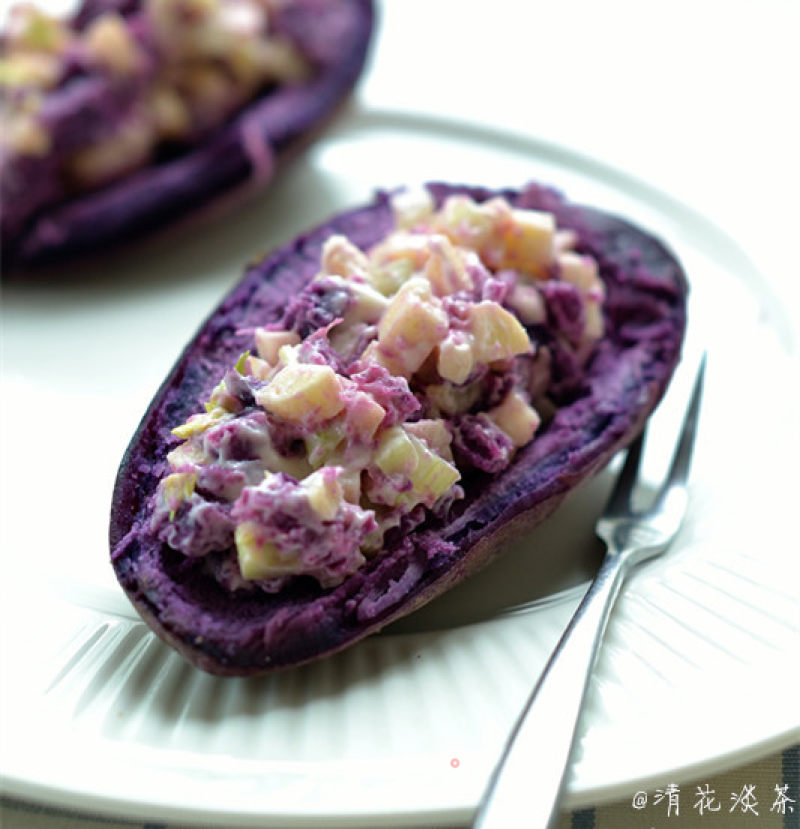 Super Delicious Purple Potato Salad
