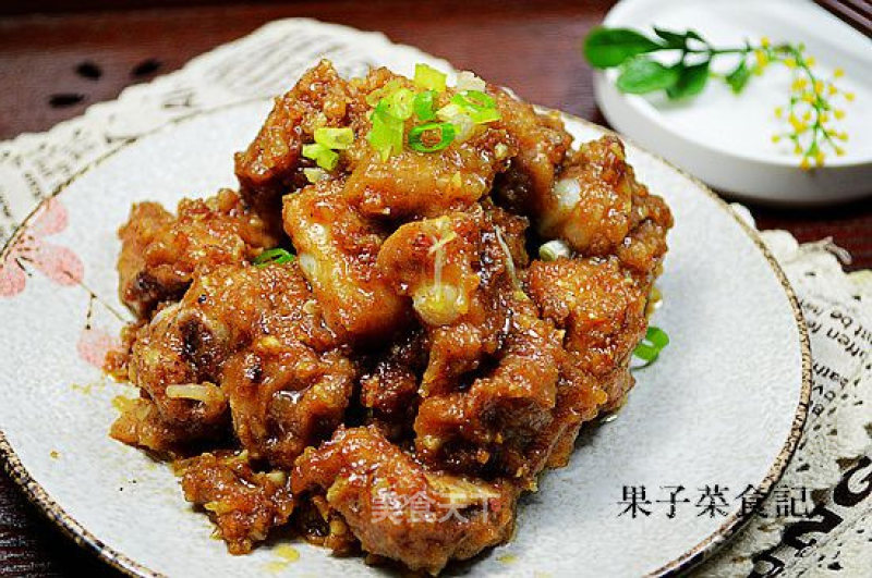 Steamed Pork Ribs with Shacha Sauce recipe