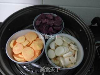 Three-color Taro Balls recipe