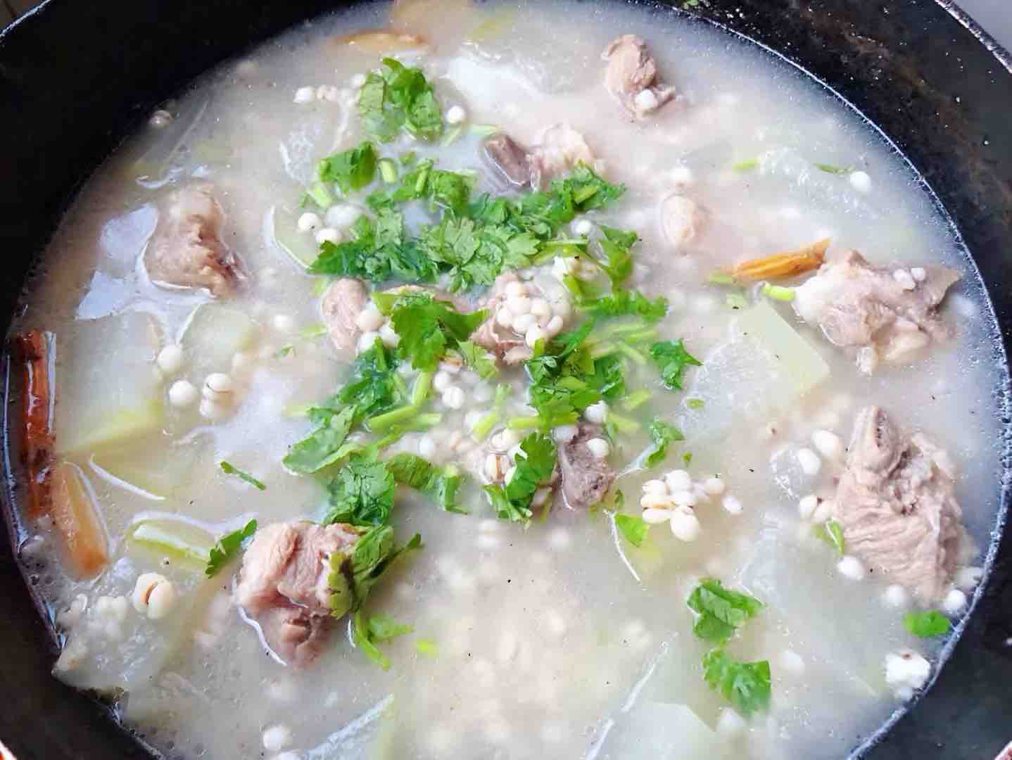 Winter Melon and Barley Pork Rib Soup recipe