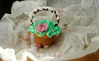 #四session Baking Contest is Love Eating Festival# Ginger Biscuits Cream Flower Basket recipe