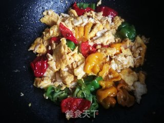 Scrambled Eggs with Wrinkled Pepper recipe