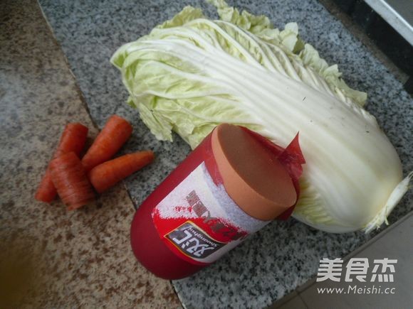 Braised Chinese Cabbage with Meat Sausage recipe