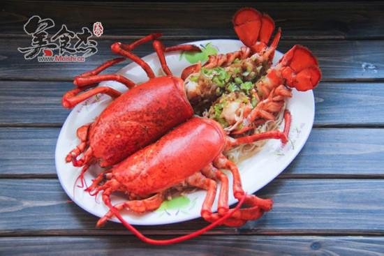 Steamed Lobster with Garlic Vermicelli recipe