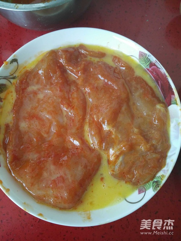 Heart-shaped Crispy Chicken Chop recipe